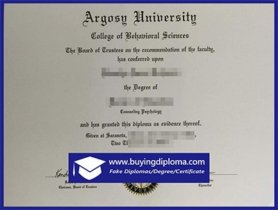 So easy to buy Argosy University fake diploma