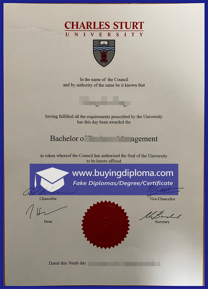 Can you Get A Fake Charles Sturt University diploma