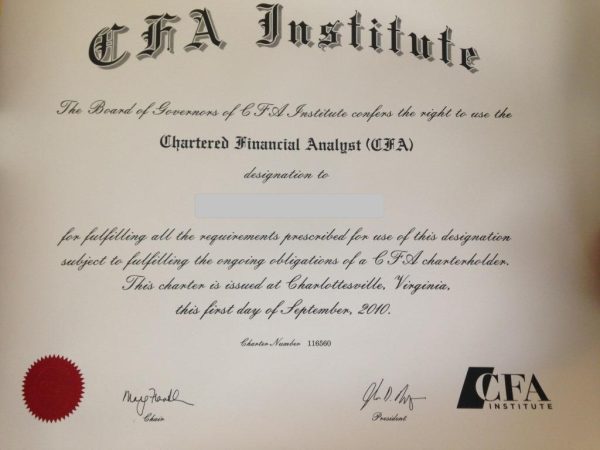 Why you can't find real fake CFA certificates onlion