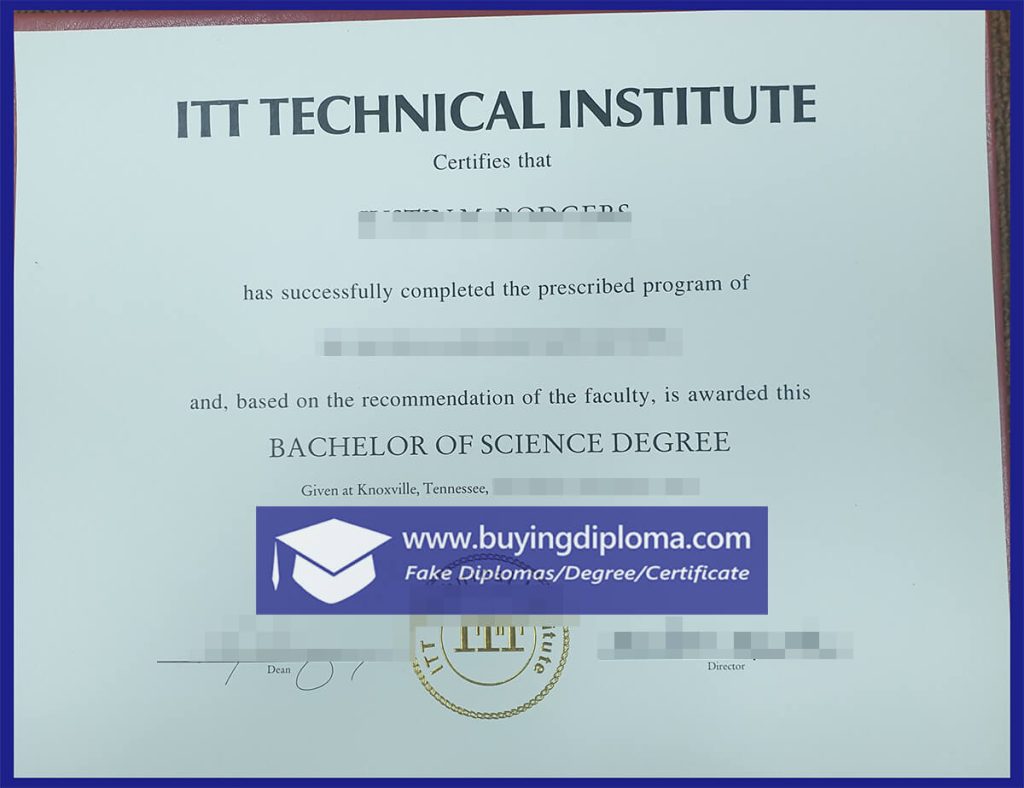 Hou to buy ITT Technical Institute diploma