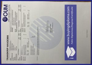 How to buy a fake transcript of Malaysian Open University (OUM)
