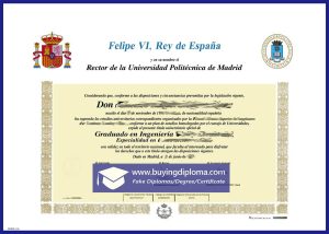 How to buy a fake Polytechnic University of Madrid diploma