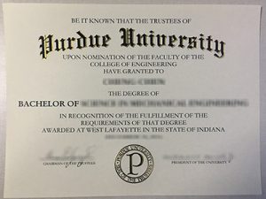 Fake Purdue university official transcripts