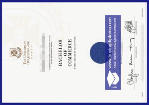 Making fake diplomas from the University of Queensland