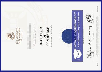 Making fake diplomas from the University of Queensland