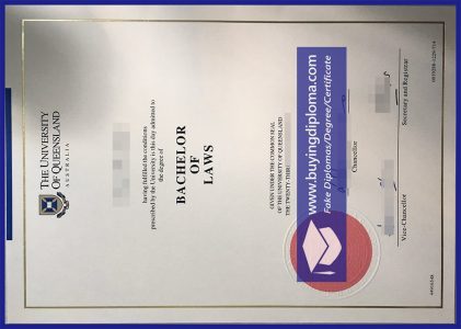The Process Of Buy A Fake University Of Queensland Bachelor's Degree