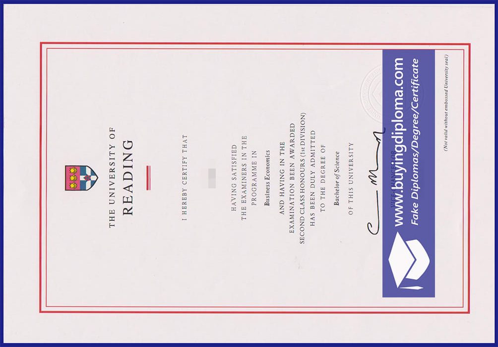 The Fastest Way To Buy A Fake The University Of Reading Certificate
