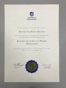 University of South Australia Diploma