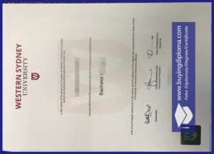 Buy a real fake Western Sydney University Diploma