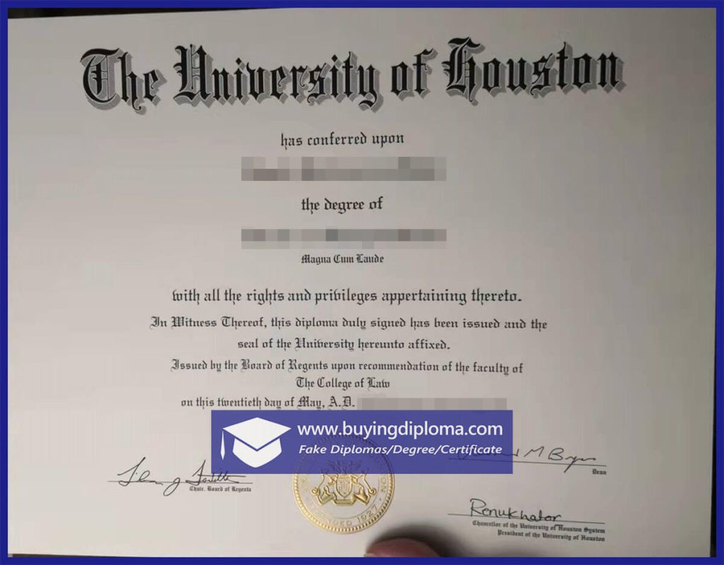 The Process Of Buy A Fake university of houston Degree