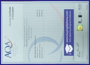 The process of make a fake AQA certificate in London