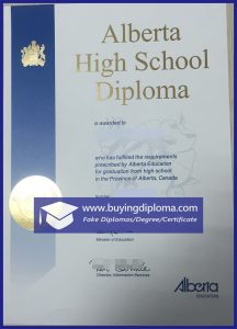 Did you order a fake Alberta High School diploma