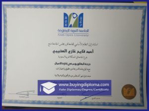 buy a fake Arab Open University diploma