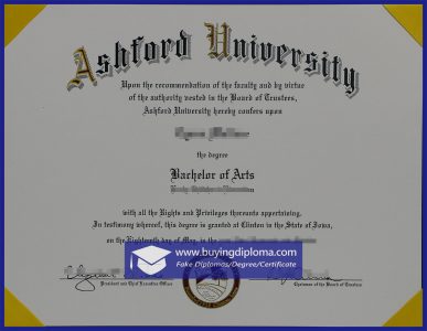 Safely to buy a Ashford Unviersity certificate