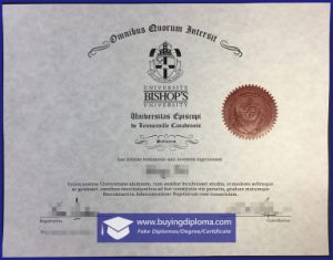 Apply for fake Bishop's University diploma