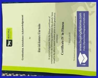 Best ways to buy fake Box Hill Institute certificate
