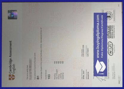 Where to buy a fake Cambridge Assessment English certificate