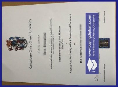 Apply fake Canterbury Christ Church University diploma