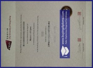 Buy fake CityU diploma
