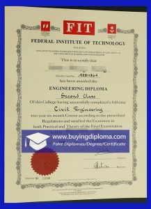 Buy a fake FIT diploma