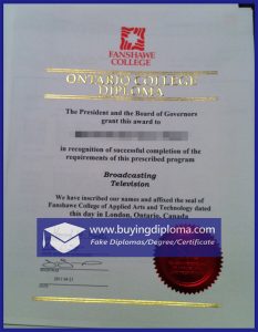 Steps to buy a fake Fanshawe College diploma