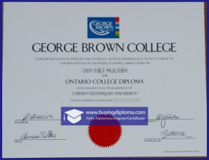 Best way to buy a George Brown College diploma