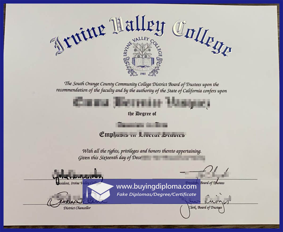Best ways to buy a Irvine Valley College degree