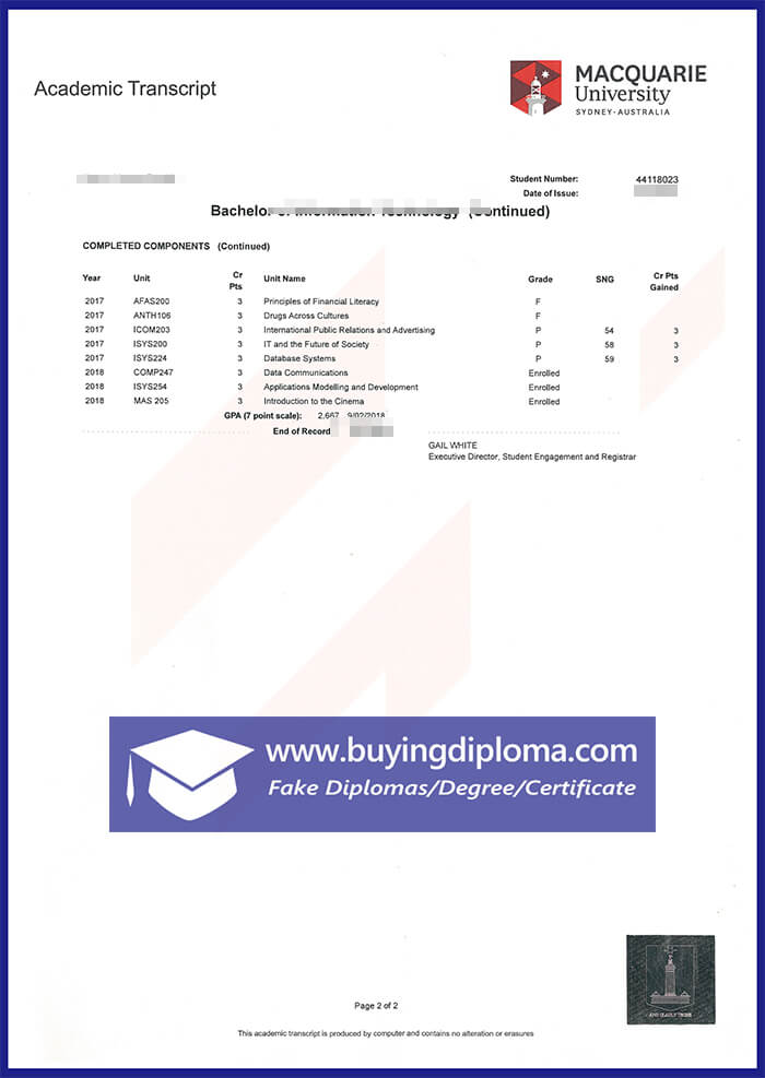 The best ways to buy a fake Macquarie University degree