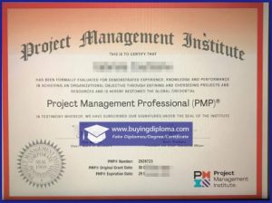 Order a fake PMP certificate