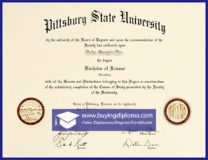Easy to buy a fake Pittsburgh State University diploma