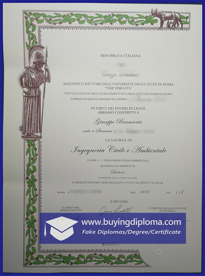 Purchase a Università Tor Vergata diploma