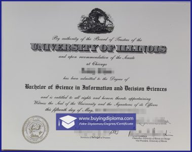 Order a fake University of Illinois Chicago diploma online