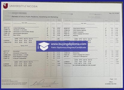 Easy to buy a fake University of Nicosia diploma online