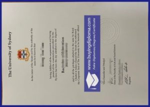 Steps to get a fake University of Sydney certificate