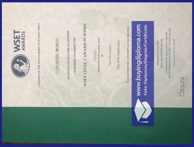 Where to buy a fake WSET certificate