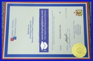 Buy fake LTTC diploma online