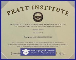 Is this a real Pratt Institute Bachelor's degree of architecture