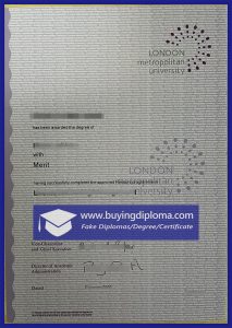 Buy A London Metropolitan University diploma