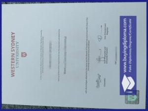 Order a Western Sydney University diploma, certificate