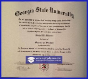 fake Georgia State University degree
