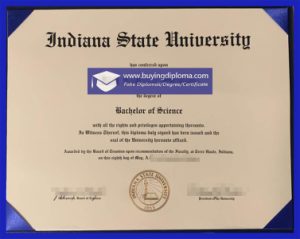 fake Indiana State Universtiy diploma