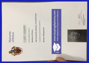 Lesser Fake University of Bolton diploma