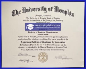 fake University of Memphis diploma