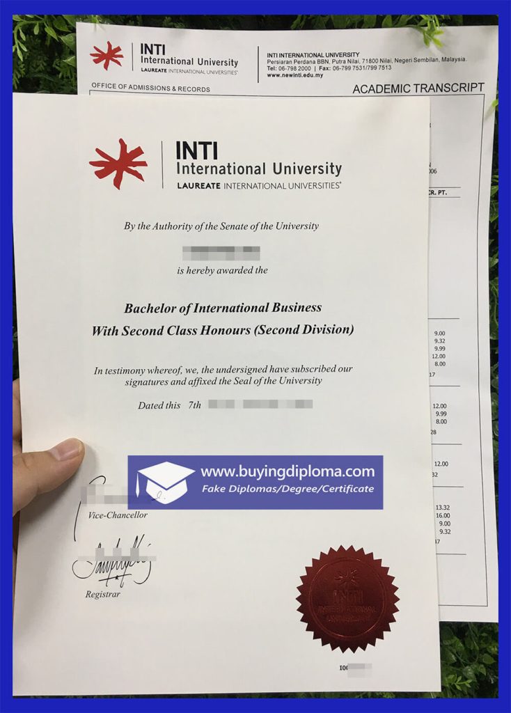 INTI International University degree