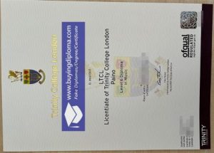fake Trinity College London diploma online