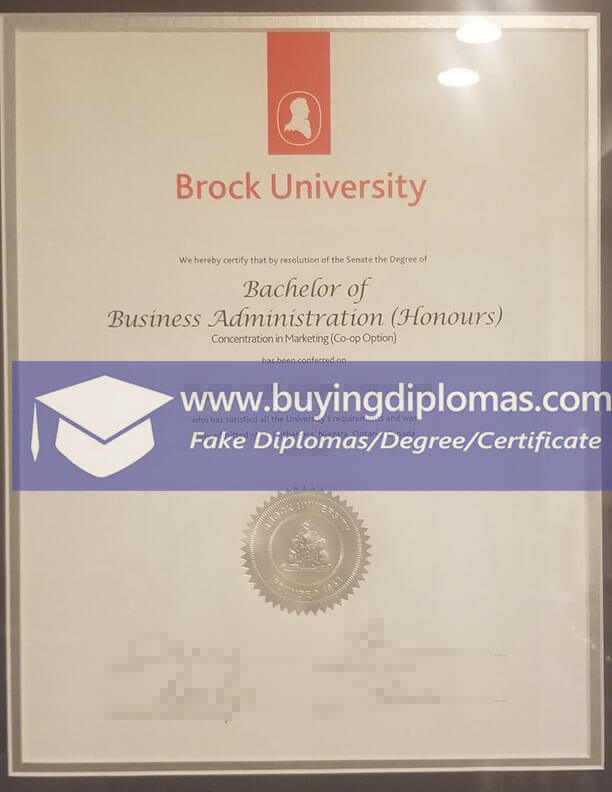 Is it possible to get a fake Brock University diploma online?