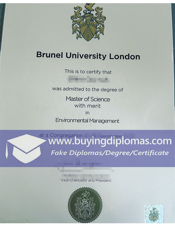 Order a fake Brunel University degree, Fake diploma.
