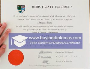 Buy a fake of Heriot-Watt University degree in Britain