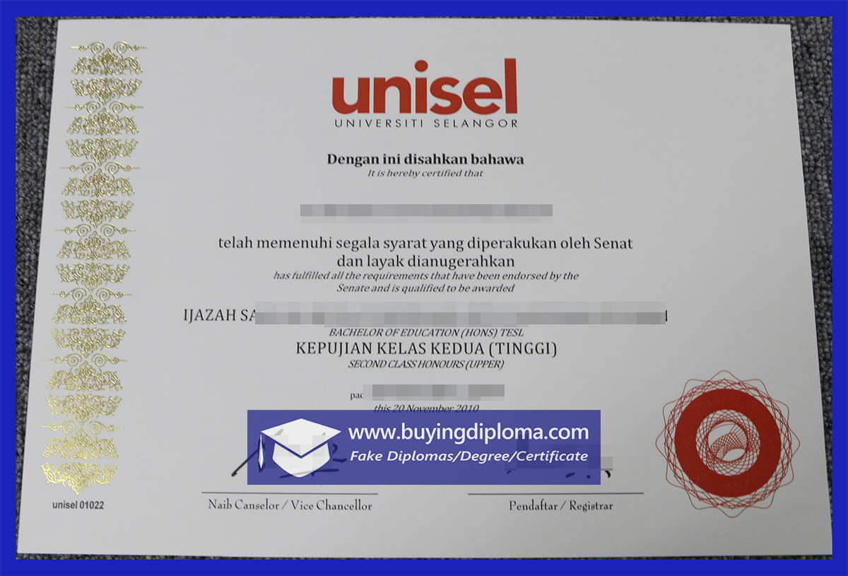 buy Unisel fake diploma Unisel fake diplomas, buy Universiti Selangor degree certificates