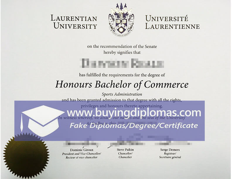 How to buy a fake Laurentian University degree?   